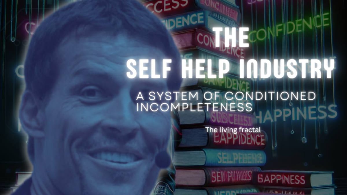 The Self-Help Industry: A System of Conditioned Incompleteness